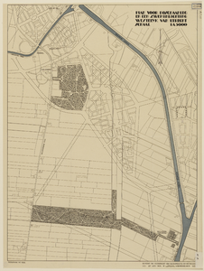216084 Kaart van het gebied ten westen van de stad Utrecht, gelegen tussen de Leidsche Rijn / Jutphaseweg / ...